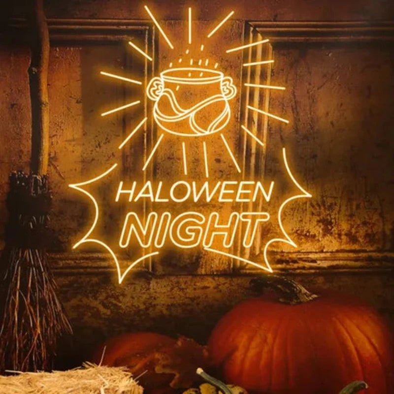 Halloween Night Neon Sign Personalized Mirror S
