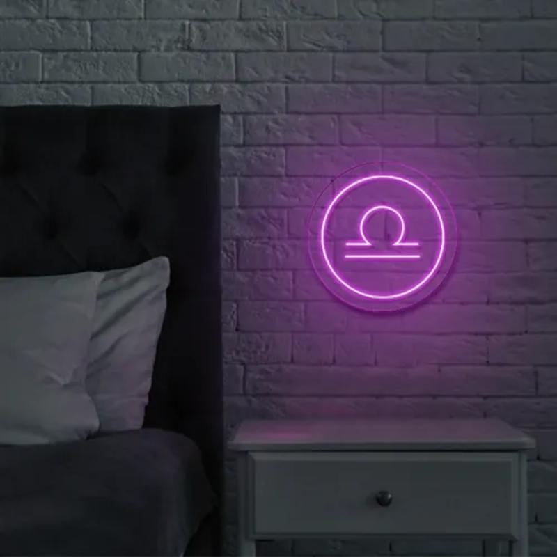 Libra Neon Sign Personalized Mirror S
