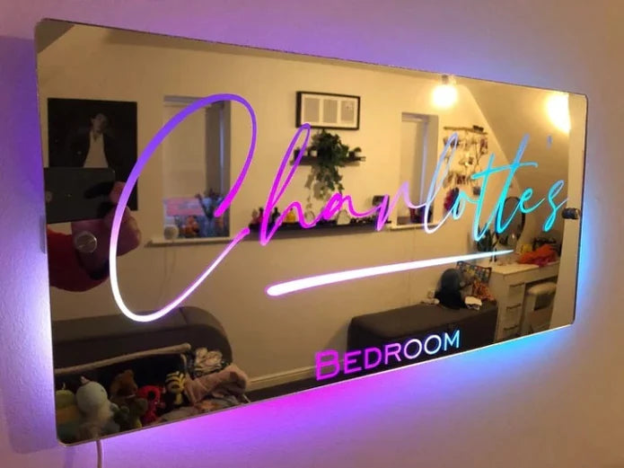 Personalized Light Up Name Mirror  namemirror   