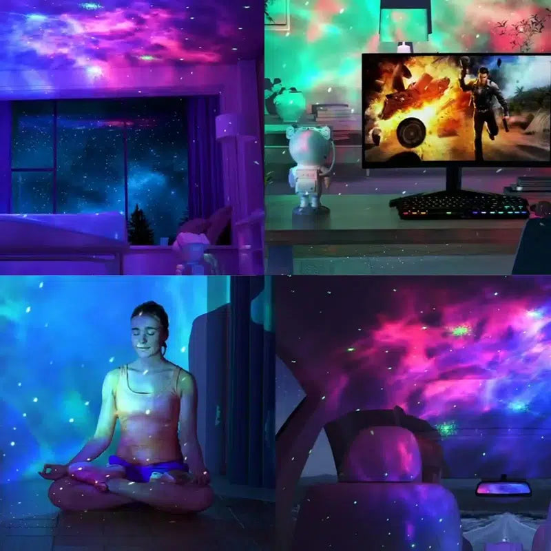 Astronaut Galaxy Projector Multiple Modes Galaxy Night Light With Remote Control  Personalized Mirror   