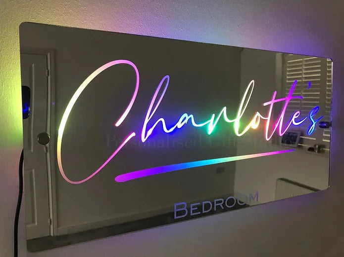 Personalized Light Up Name Mirror  namemirror   