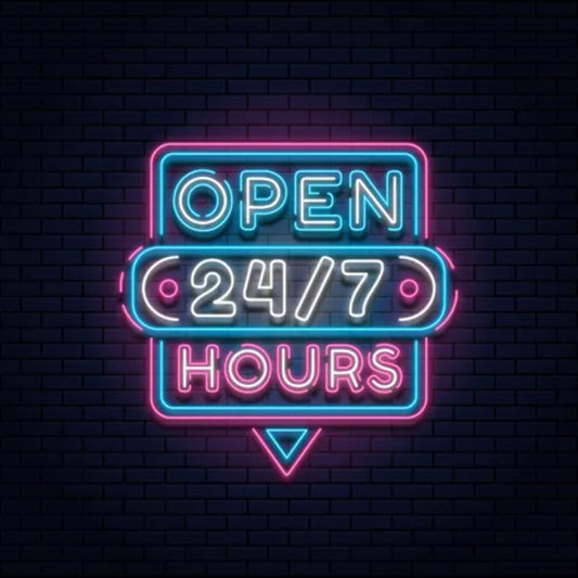 Open Hours Neon Sign  Personalized Mirror S  