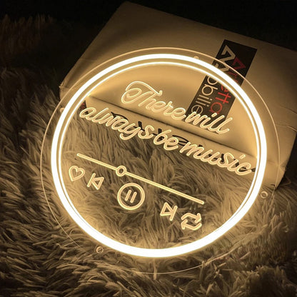 3D Engraving Neon LED Sign  Personalized Mirror   