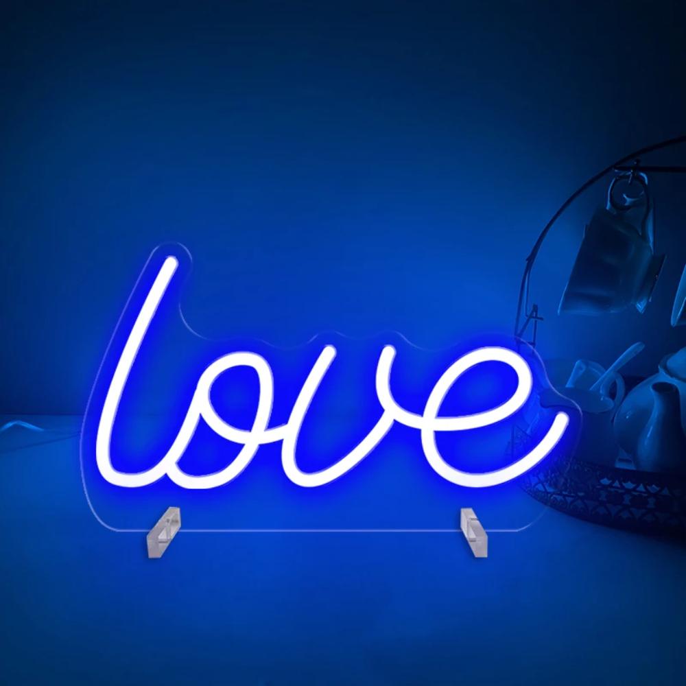 Affectionate Script LED Neon Illumination  Personalized Mirror   