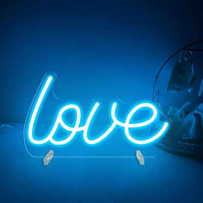 Affectionate Script LED Neon Illumination  Personalized Mirror   