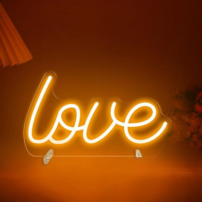 Affectionate Script LED Neon Illumination  Personalized Mirror   