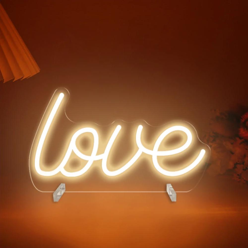 Affectionate Script LED Neon Illumination  Personalized Mirror   