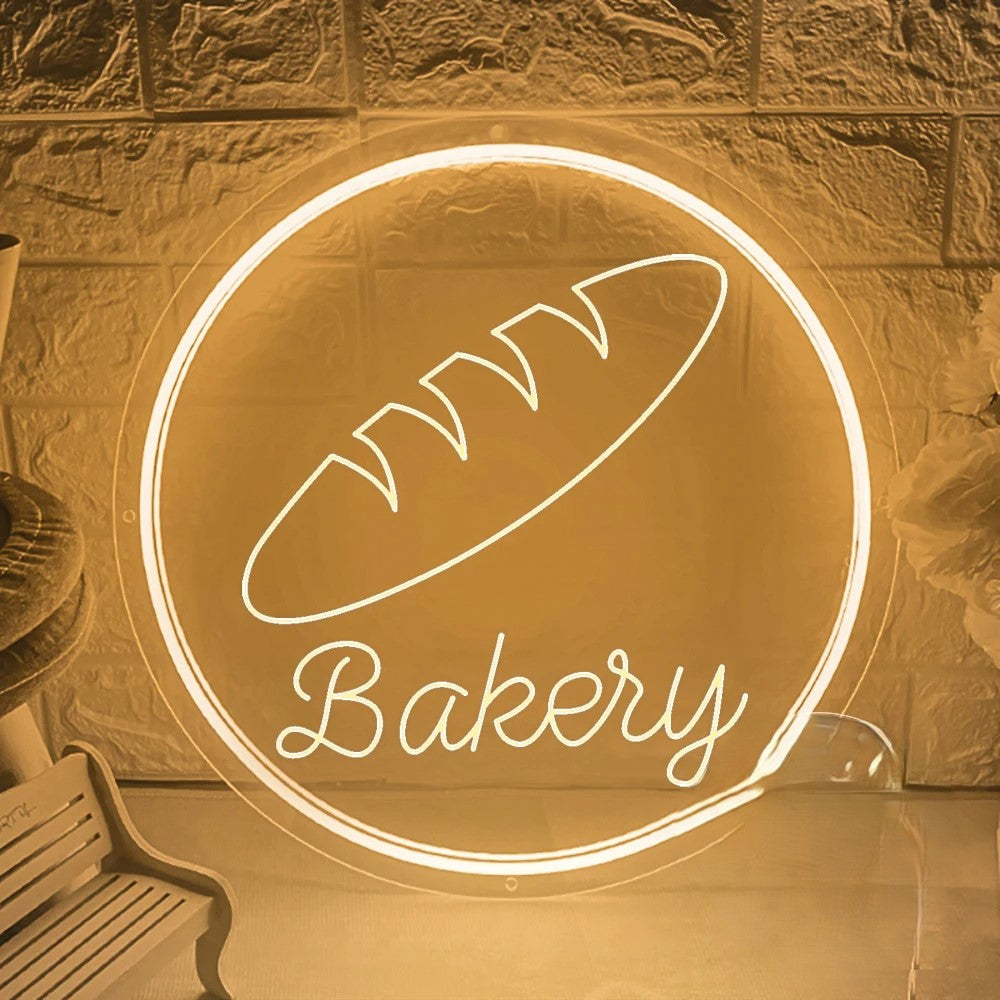 Bakery Neon Signs Led Lights Personalized Mirror