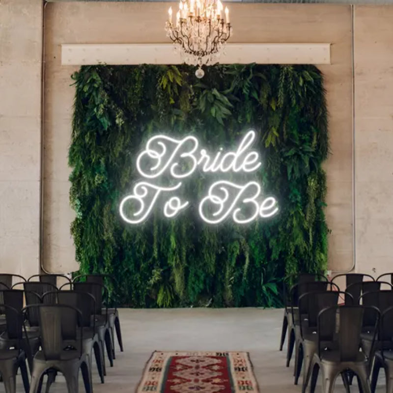 Bride To Be LED Neon Sign  Personalized Mirror S  