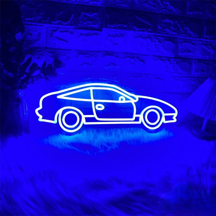 Illuminated Speed The Neon Car Sign Led  Personalized Mirror   