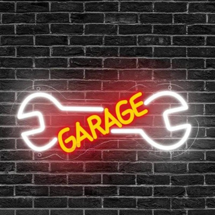 Illuminated Vigor Check Engine Neon Sign  Personalized Mirror Red Garage(40x16)  