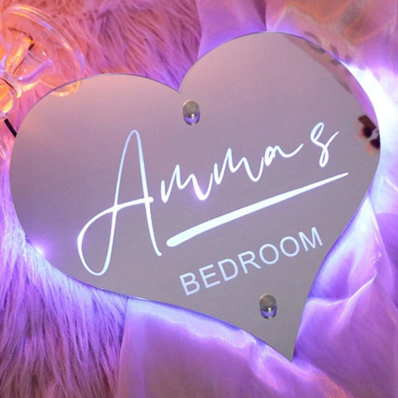 Custom Name Marquee Mirror Light  Name Mirror   