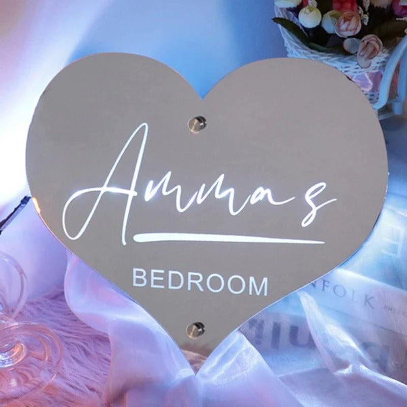 Custom Name Marquee Mirror Light  Name Mirror   