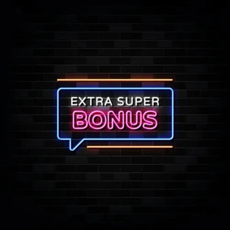 Extra Super Bonus Neon Sign  Personalized Mirror S  