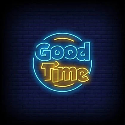 Good Time Neon Sign  Personalized Mirror S  