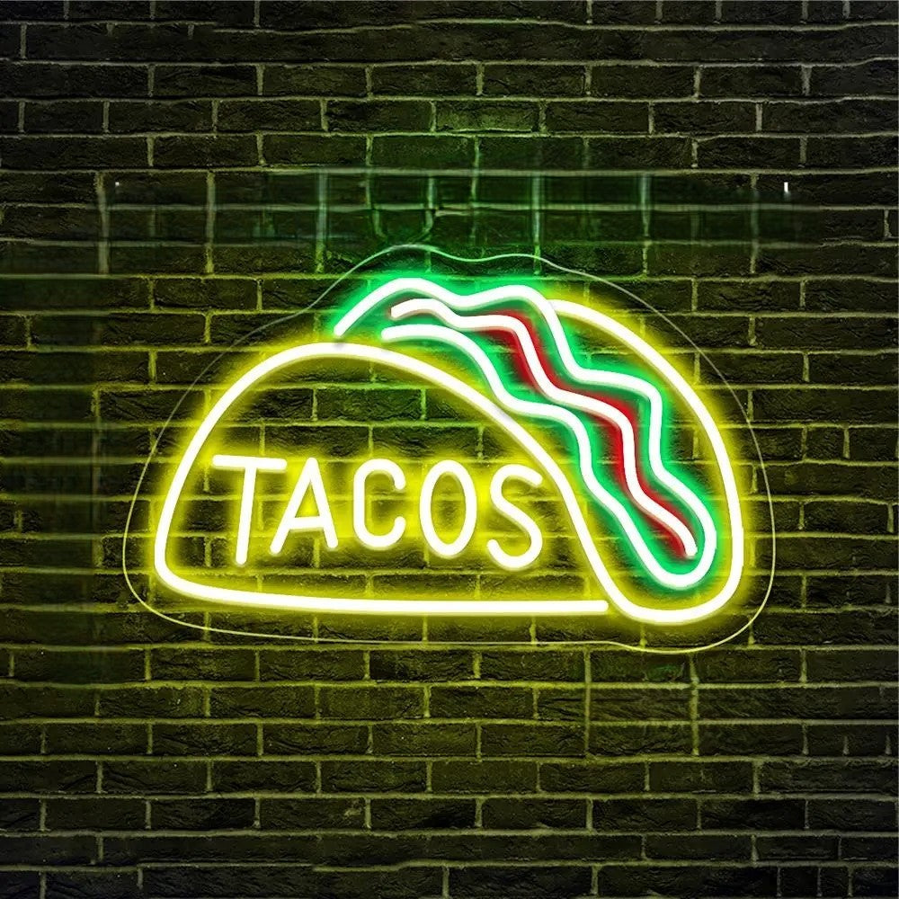 Hot Pizza Neon Sign Led Lights  Personalized Mirror   