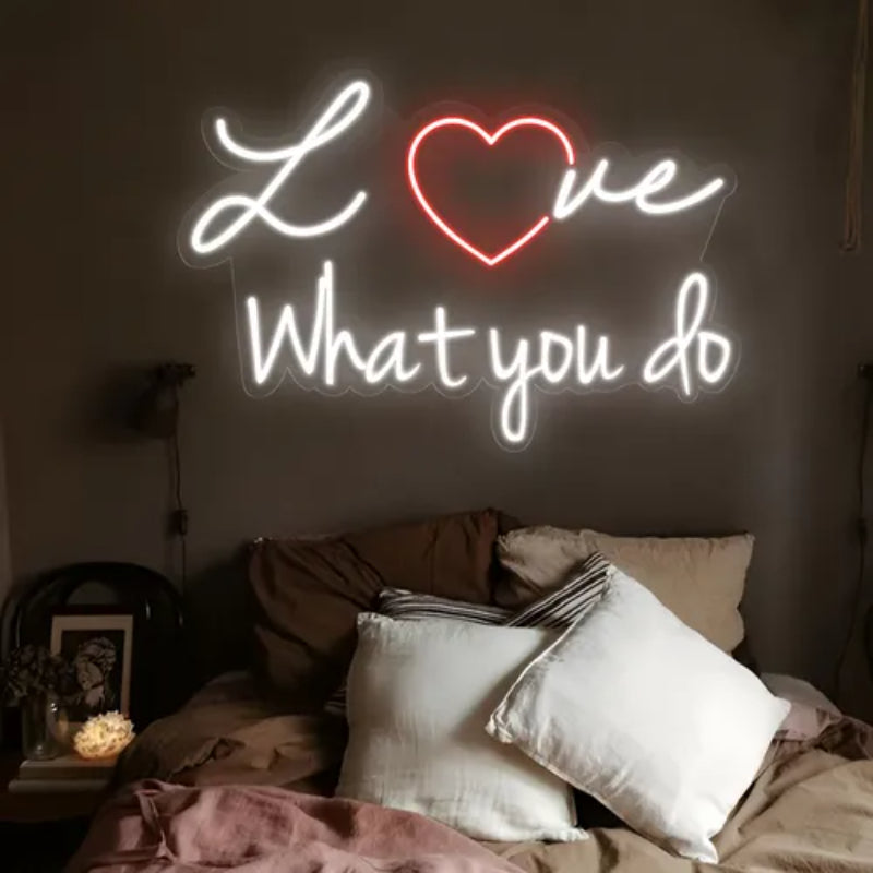 Love What You Do Neon Sign  Personalized Mirror S  