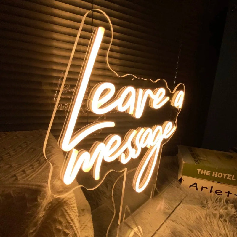 Luminous Memo Neon Sign  Personalized Mirror   