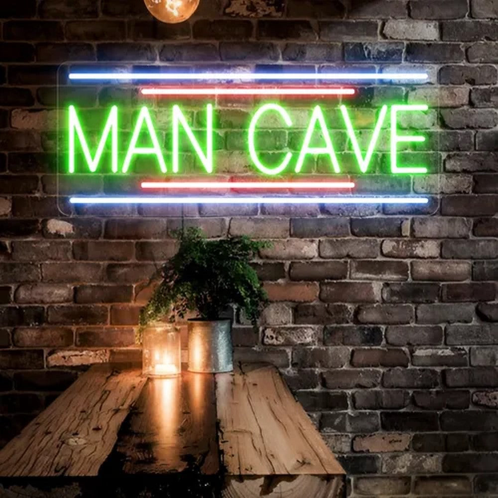 Man Cave Neon Sign  Personalized Mirror S  