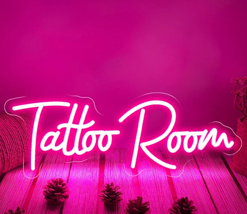 Neon LED Signs For Room Decorations  Personalized Mirror Tattoo Room  