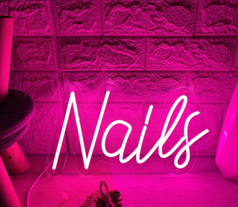 Neon LED Signs For Wall Decorations  Personalized Mirror Nails  