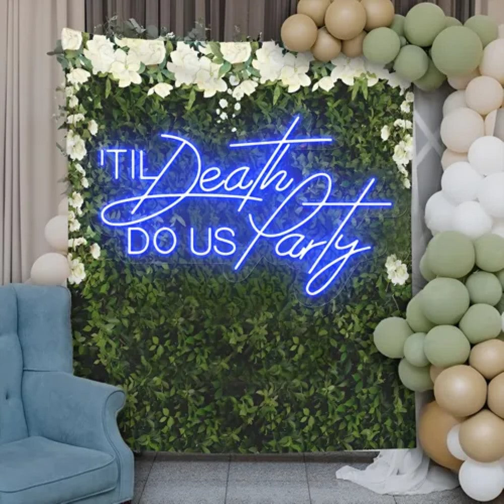 Neon Sign Featuring Do Us Party  Personalized Mirror S  