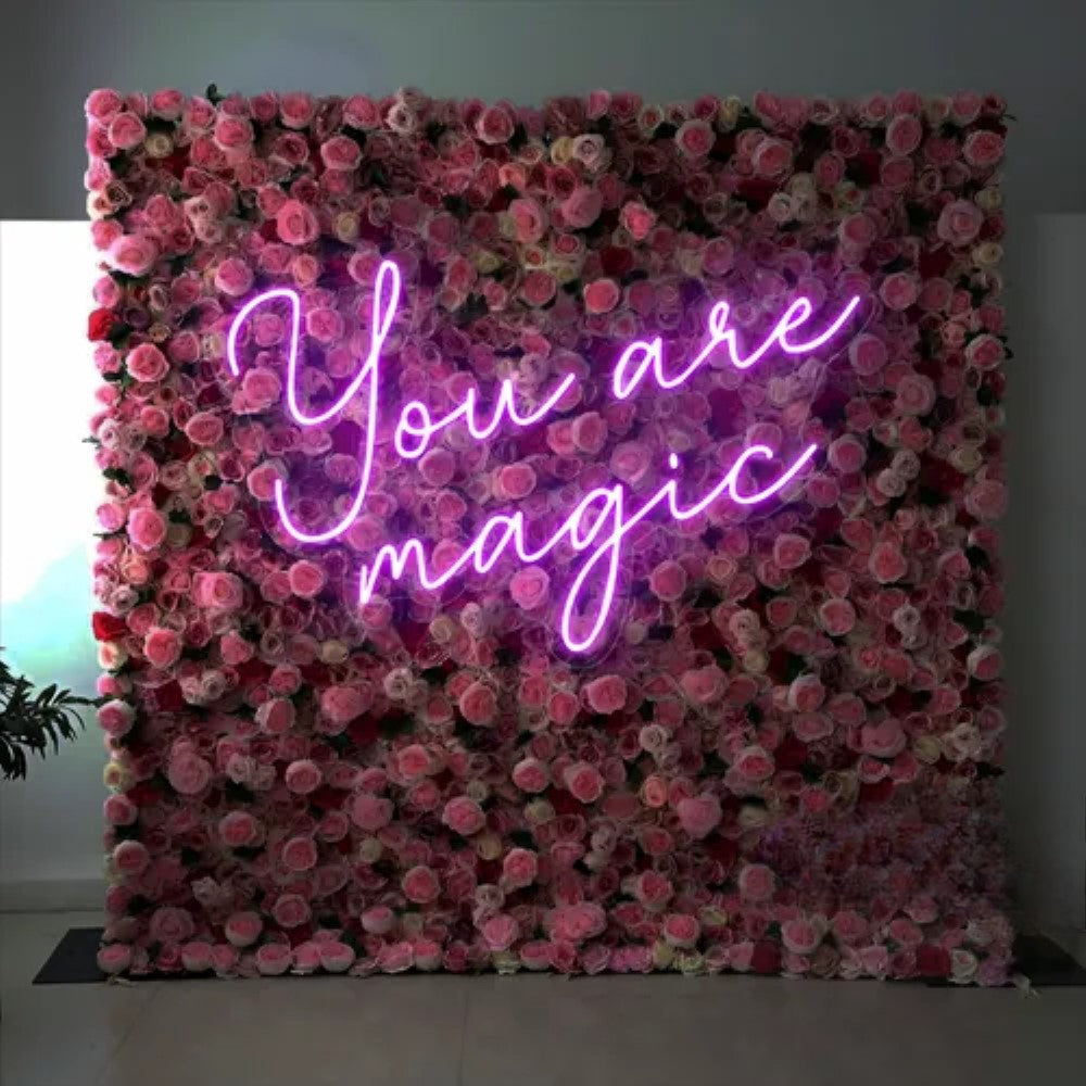 Neon Sign Featuring You Are Magic  Personalized Mirror S  