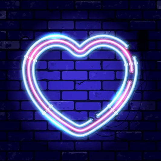 Neon Sign Featuring An Affection Symbol  Personalized Mirror S  