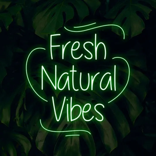 Neon Sign For Fresh Natural Vibes  Personalized Mirror S  