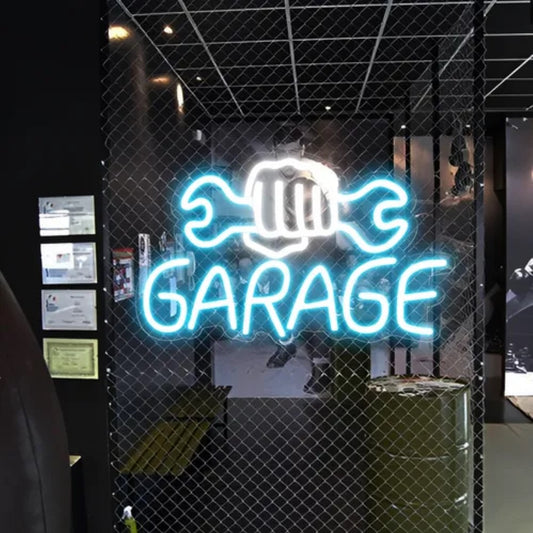 Neon Sign For Garage  Personalized Mirror S  