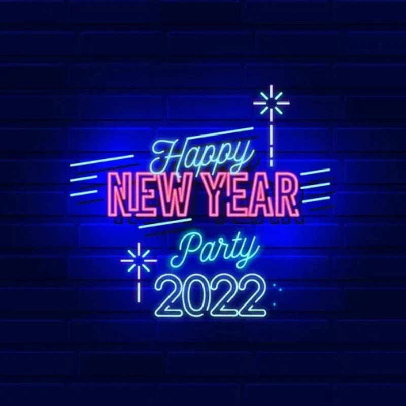 New Year Party Neon Sign  Personalized Mirror S  