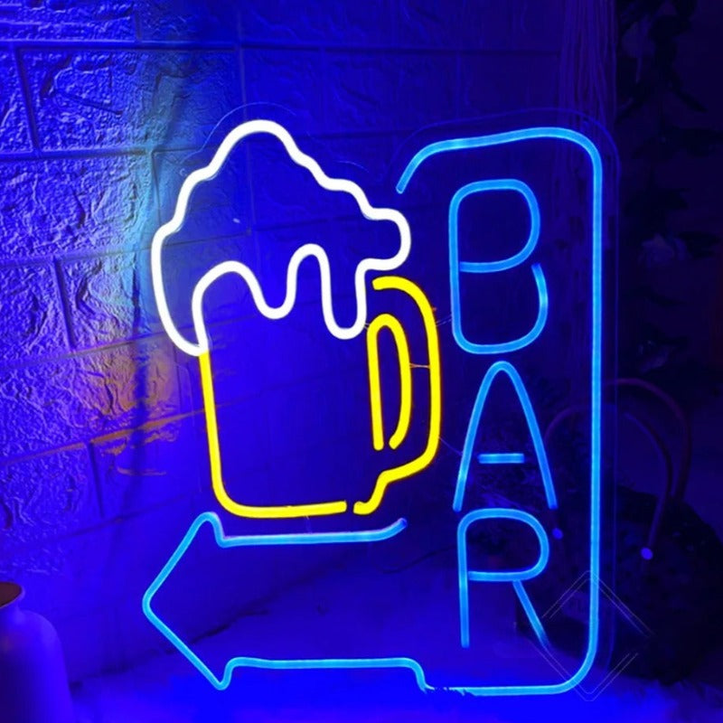 Party Decor Neon LED Sign  Personalized Mirror 35x40 CM  