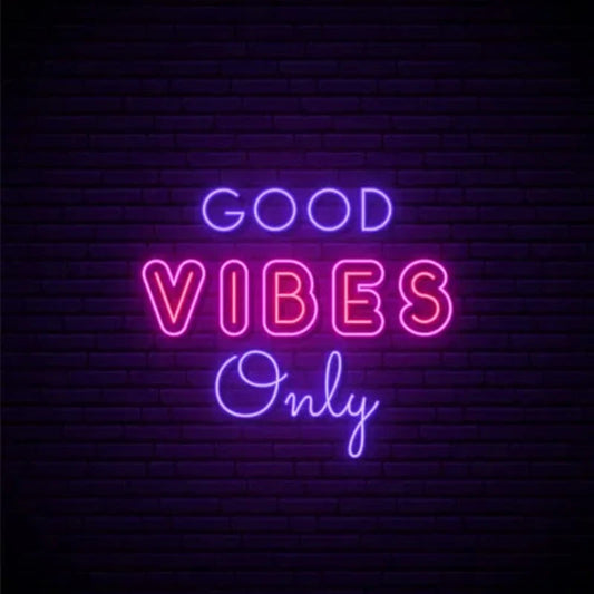 Good Vibes Only LED Neon Sign  Personalized Mirror S  