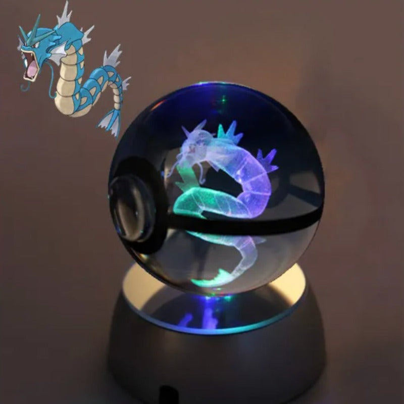 Pokémon Characters Crystal Ball Nightlight  Personalized Mirror Gyarados  