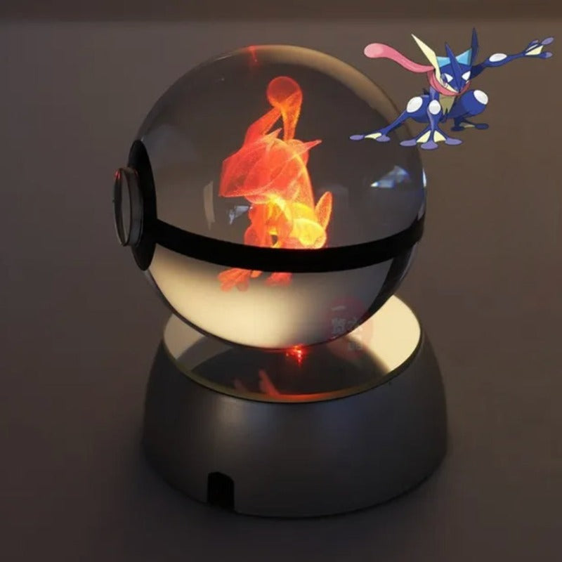 Pokémon Characters Crystal Ball Nightlight  Personalized Mirror Greninja  