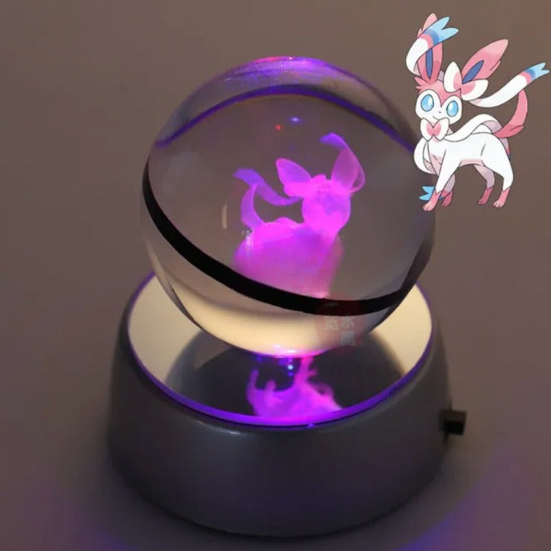 Pokémon Characters Crystal Ball Nightlight  Personalized Mirror Sylveon  