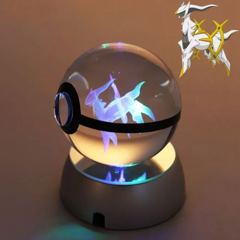 Pokémon Characters Crystal Ball Nightlight  Personalized Mirror Arceus  