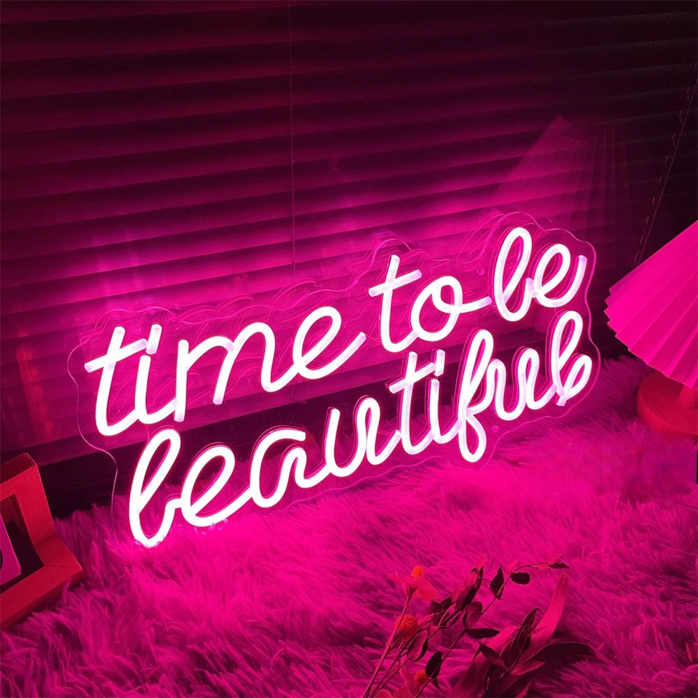 Radiant Inspirational Neon Led Sign  Personalized Mirror   