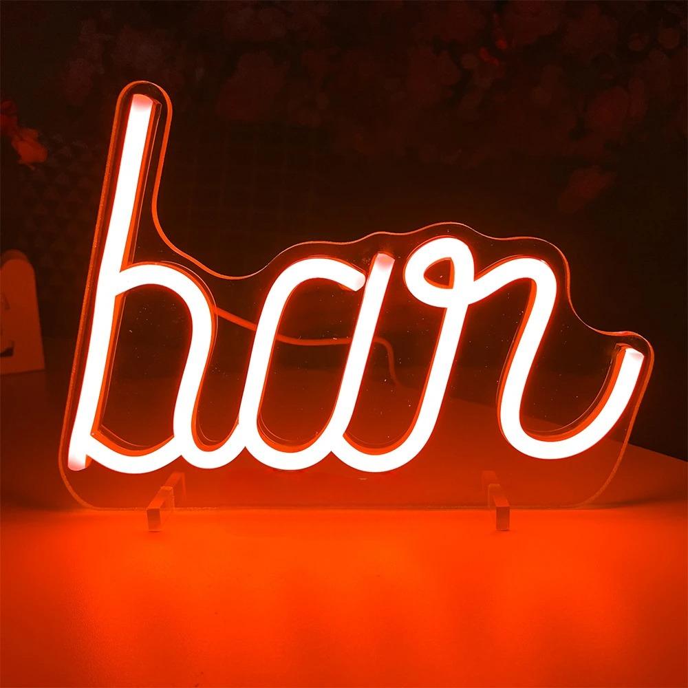 Radiant Script Neon Wall Decor  Personalized Mirror Red  