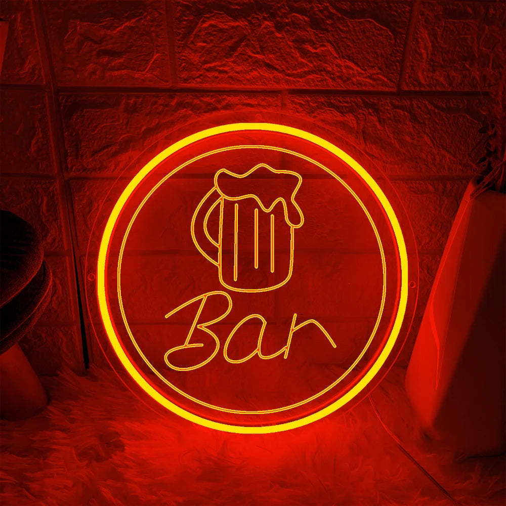 Lash Bar Illuminated Neon Signs  Personalized Mirror   