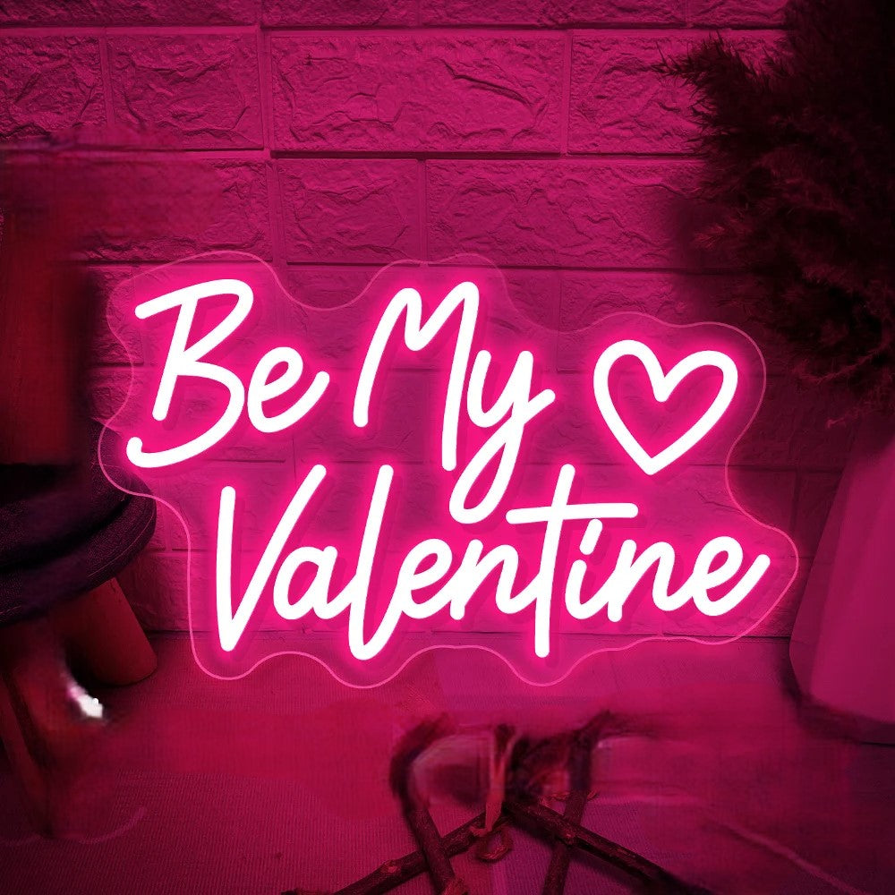 Valentine Neon Led Sign  Personalized Mirror Style 5  