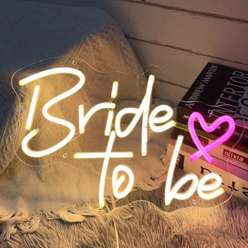 Wedding Decor Neon Led Sign  Personalized Mirror Bride To Be  