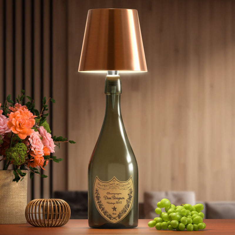 Wireless Bottle Lamp  Personalized Mirror   