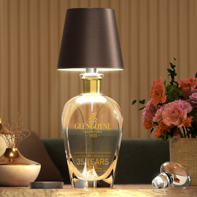 Wireless Bottle Lamp  Personalized Mirror   