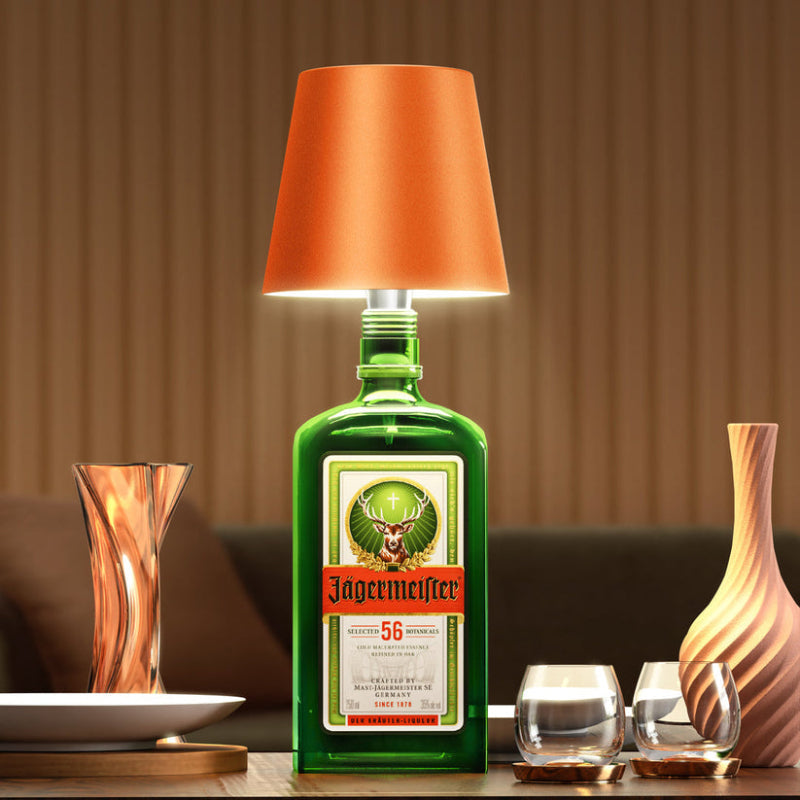 Wireless Bottle Lamp  Personalized Mirror   