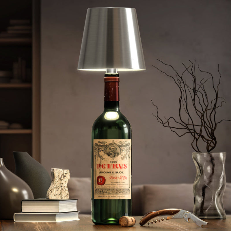 Wireless Bottle Lamp  Personalized Mirror   