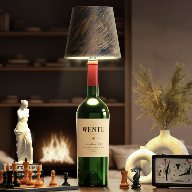 Wireless Bottle Lamp  Personalized Mirror   