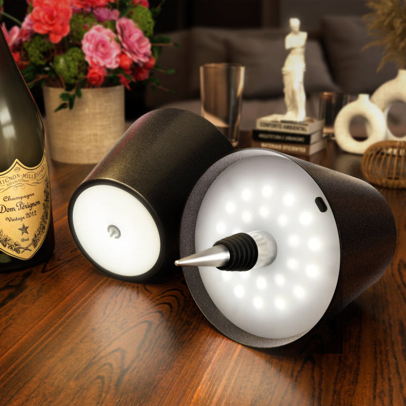 Wireless Bottle Lamp  Personalized Mirror   