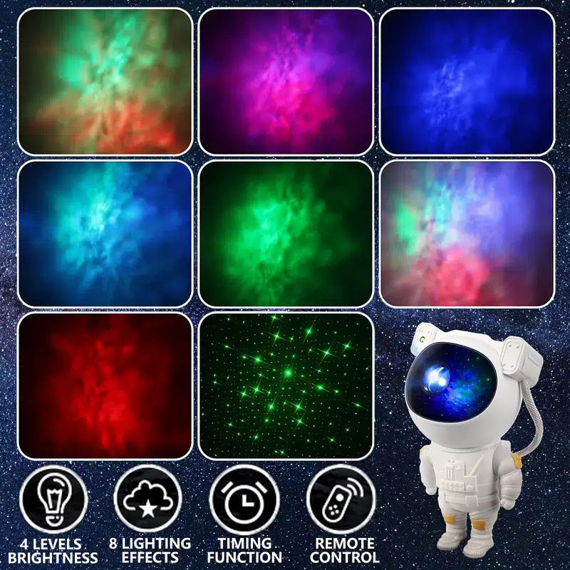 Astronaut Galaxy Projector Multiple Modes Galaxy Night Light With Remote Control  Personalized Mirror   