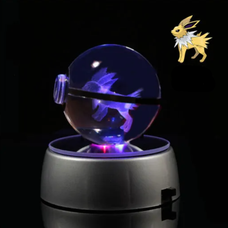 Pokémon Characters Crystal Ball Nightlight  Personalized Mirror Jolteon  